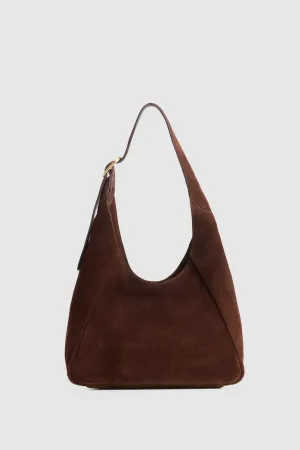 Alexa Leather Small Suede Hobo Bag Strandbags