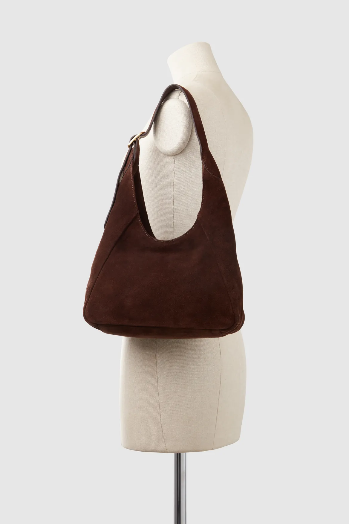 Alexa Leather Small Suede Hobo Bag Strandbags