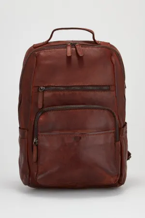 Angus Leather Backpack Strandbags