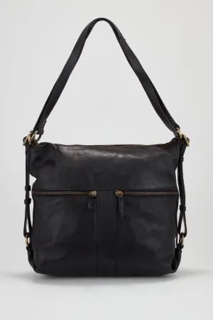 Ari Leather Convertible Backpack Strandbags