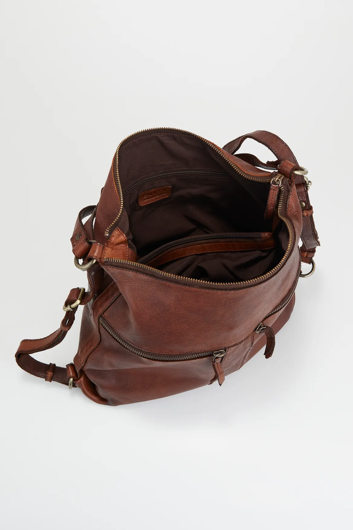 Ari Leather Convertible Backpack Strandbags