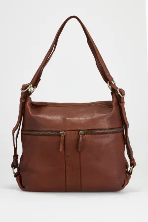 Ari Leather Convertible Backpack Strandbags