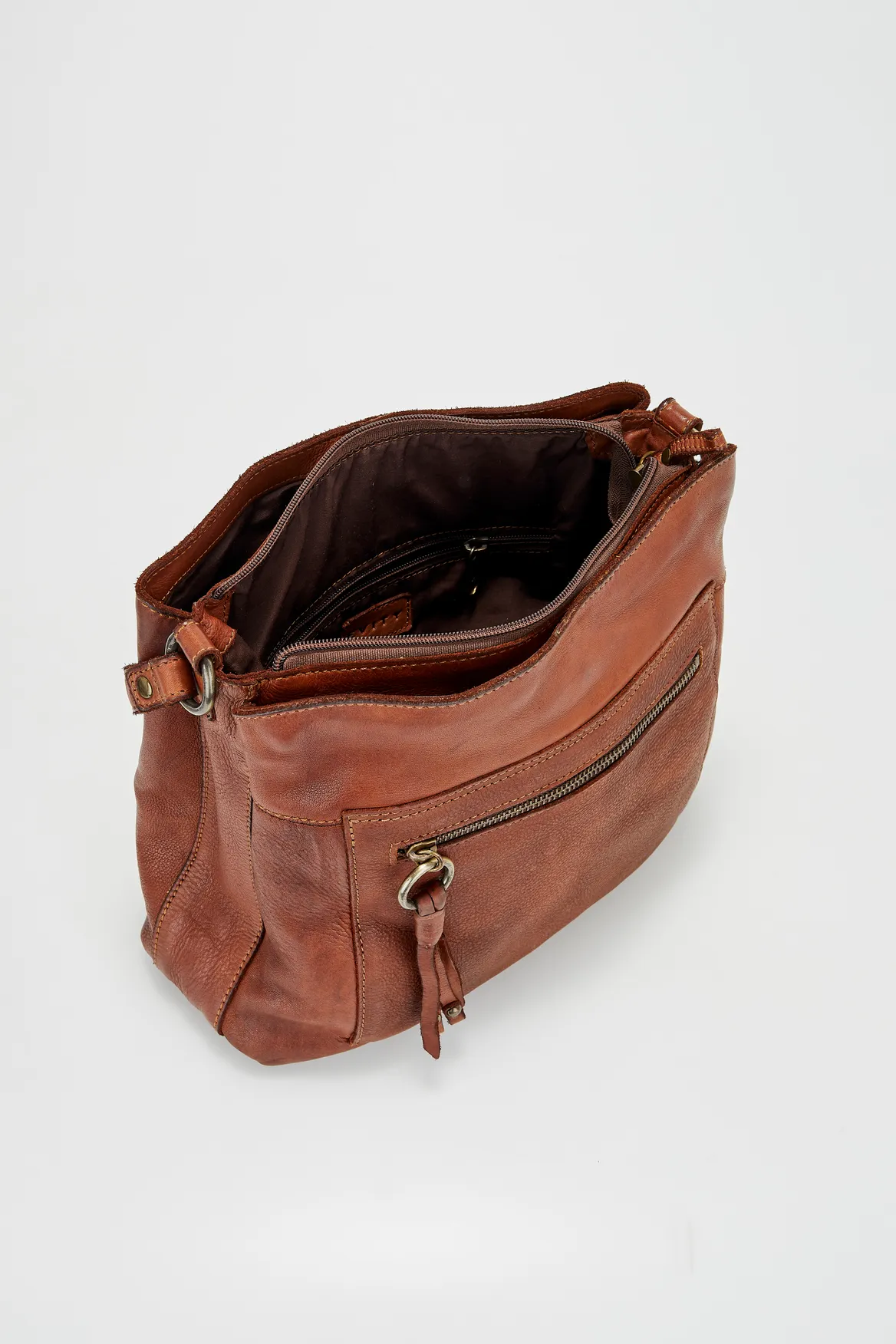 Ari Leather Large Crossbody Bag Strandbags