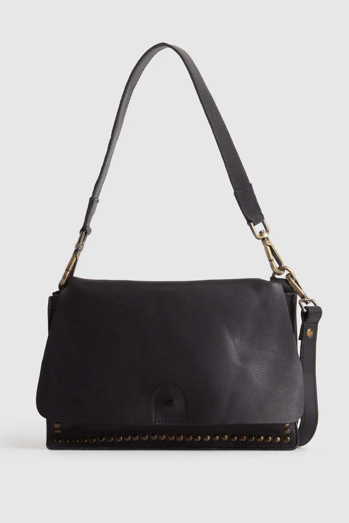 AriStud Leather Flap Crossbody Bag Strandbags