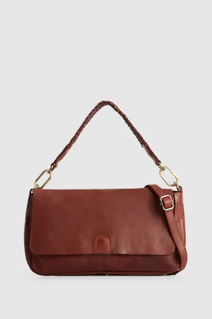 Bree Leather Flap Crossbody Bag Strandbags