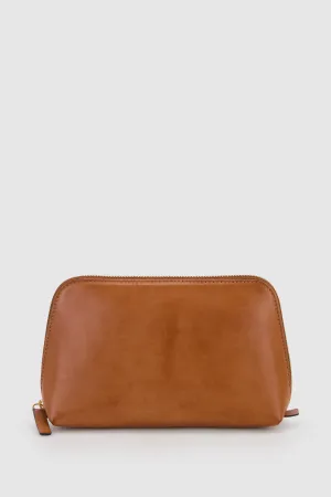 Bronte Leather Large Cosmetic Case Strandbags