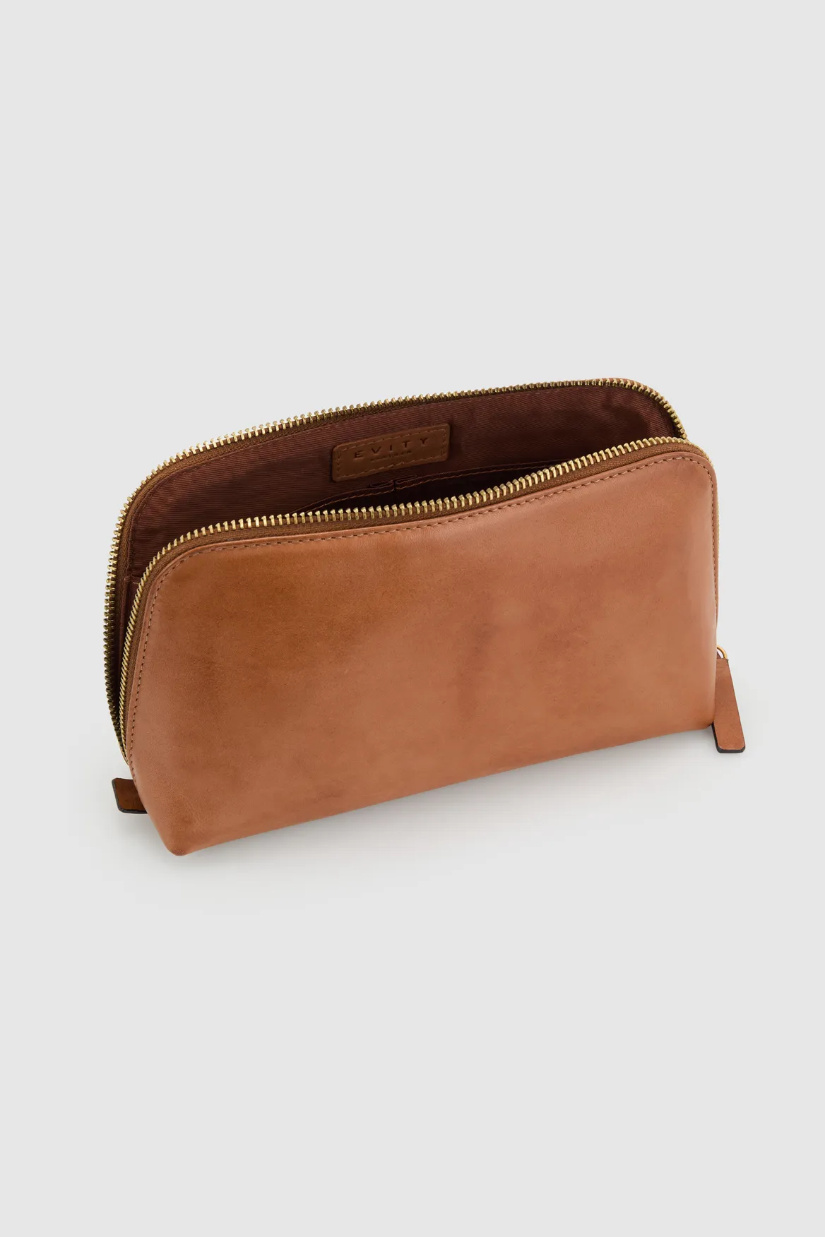 Bronte Leather Large Cosmetic Case Strandbags