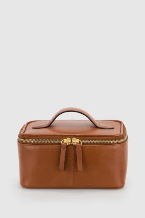 Bronte Leather Small Beauty Case Strandbags