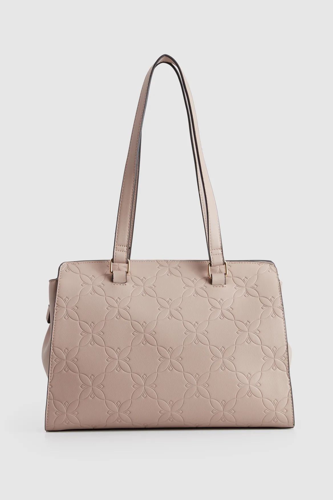 Embossed 3 Compartment Tote Strandbags