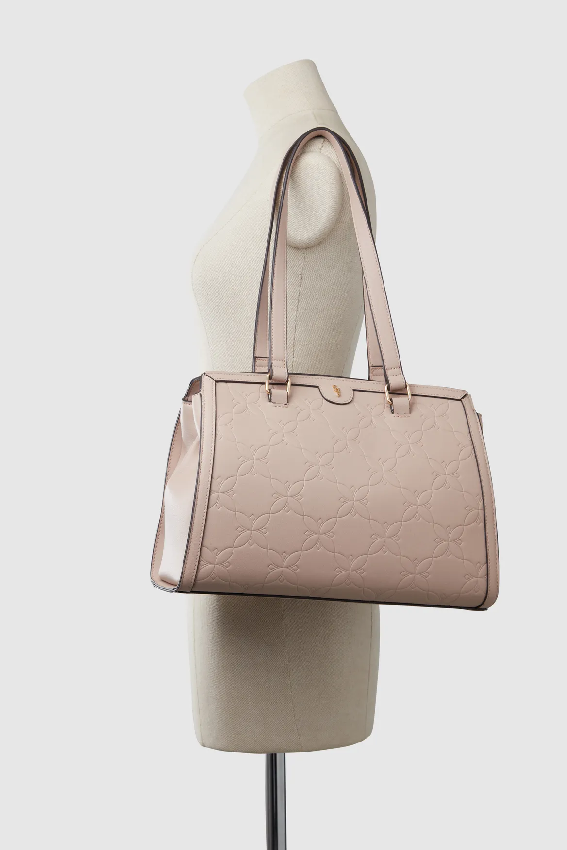 Embossed 3 Compartment Tote Strandbags