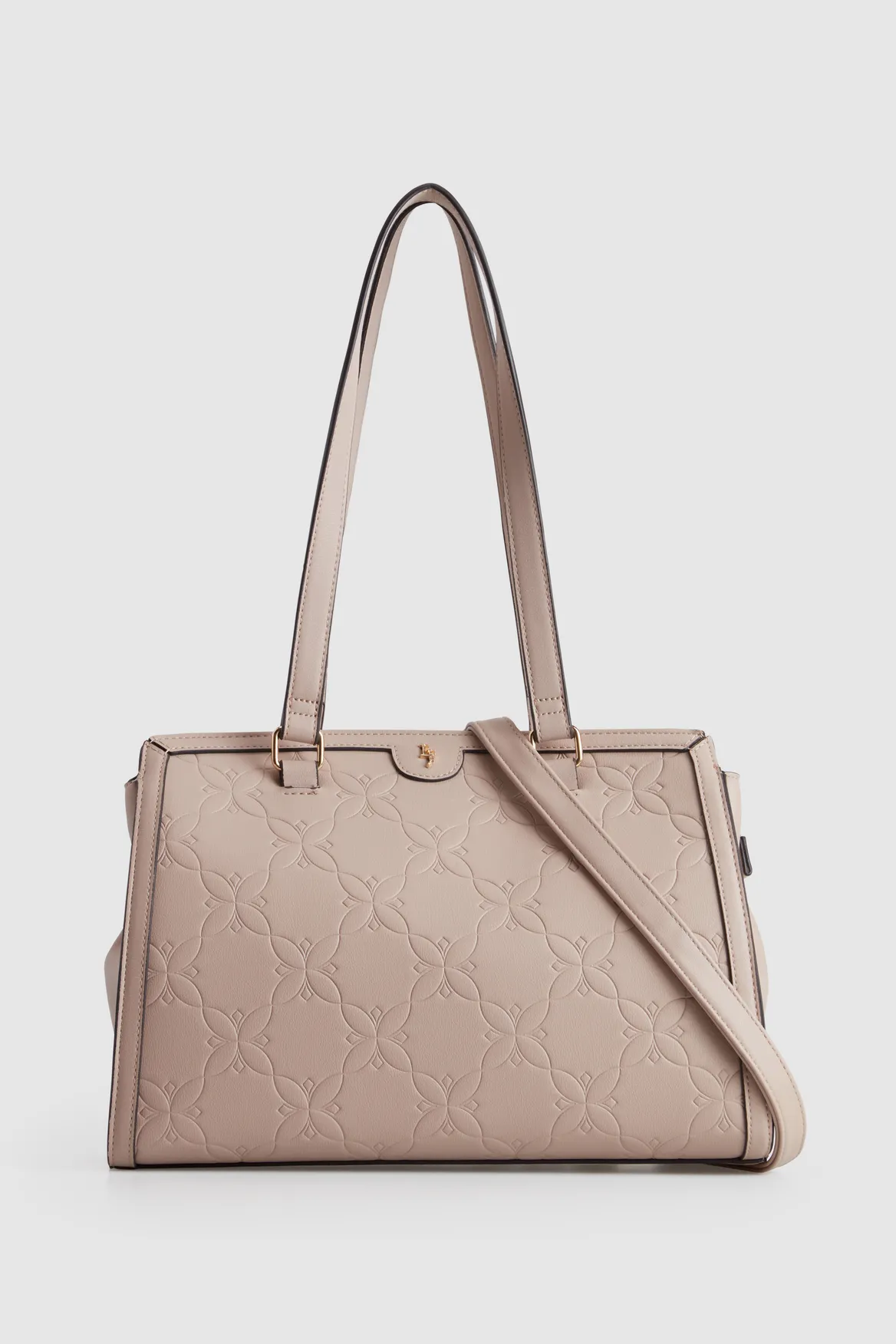 Embossed 3 Compartment Tote Strandbags