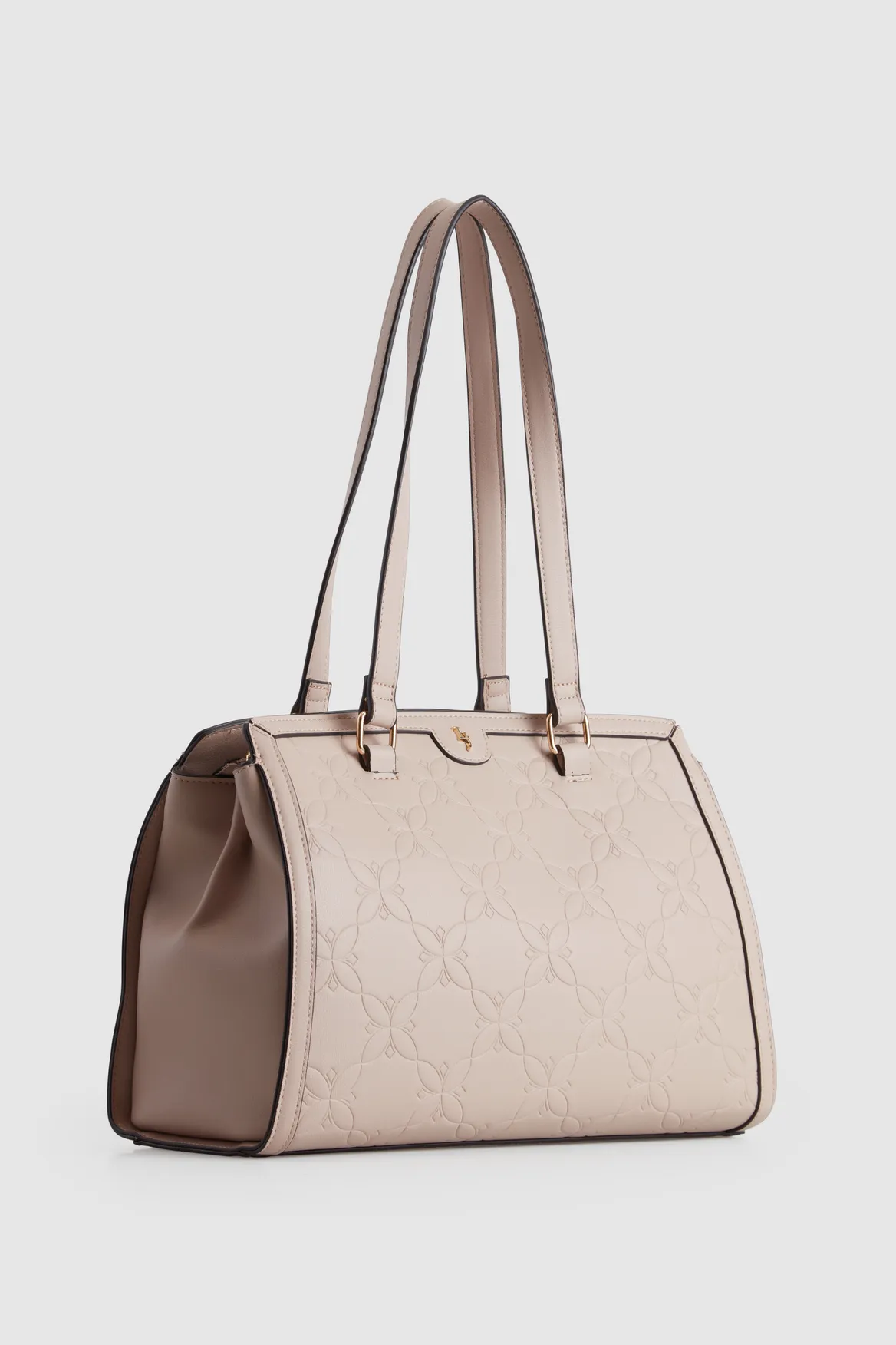 Embossed 3 Compartment Tote Strandbags