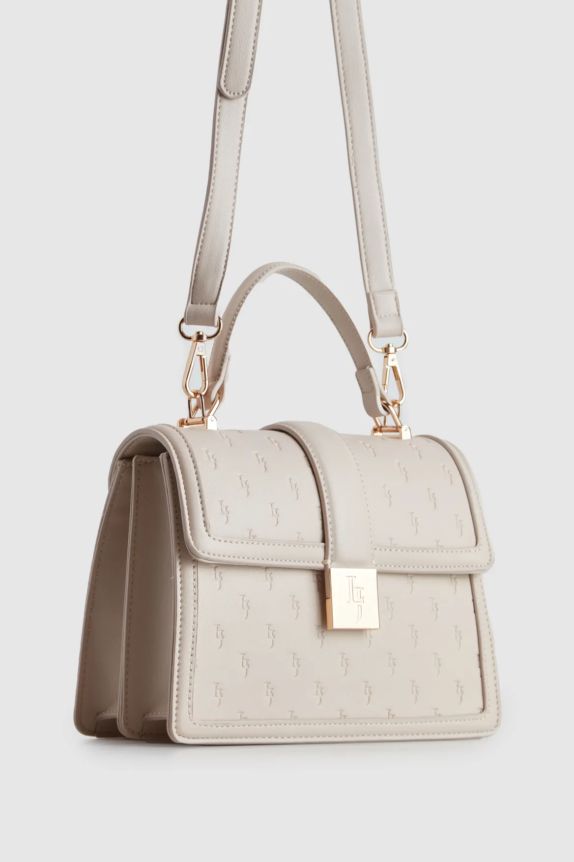 Embossed Top Handle Bag Strandbags