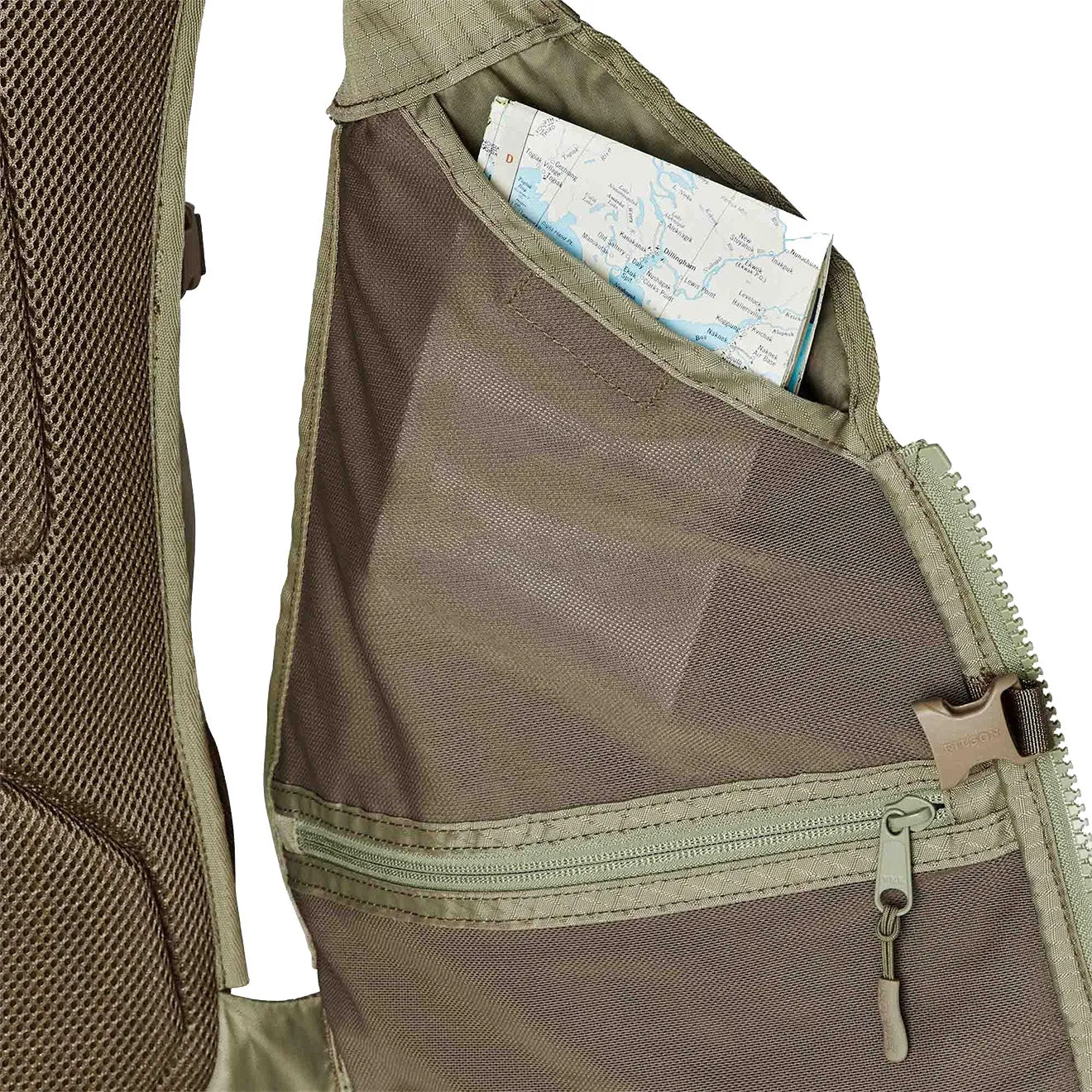 Filson Fishing Guide Vest Vintage Olive