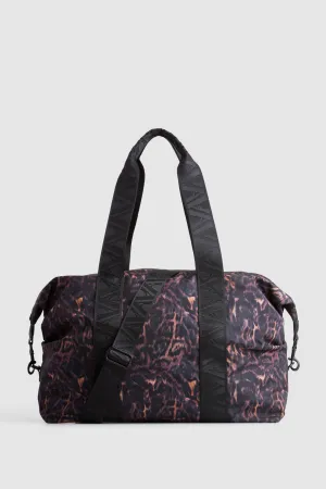 Gia Nylon Leopard Gym Bag Strandbags