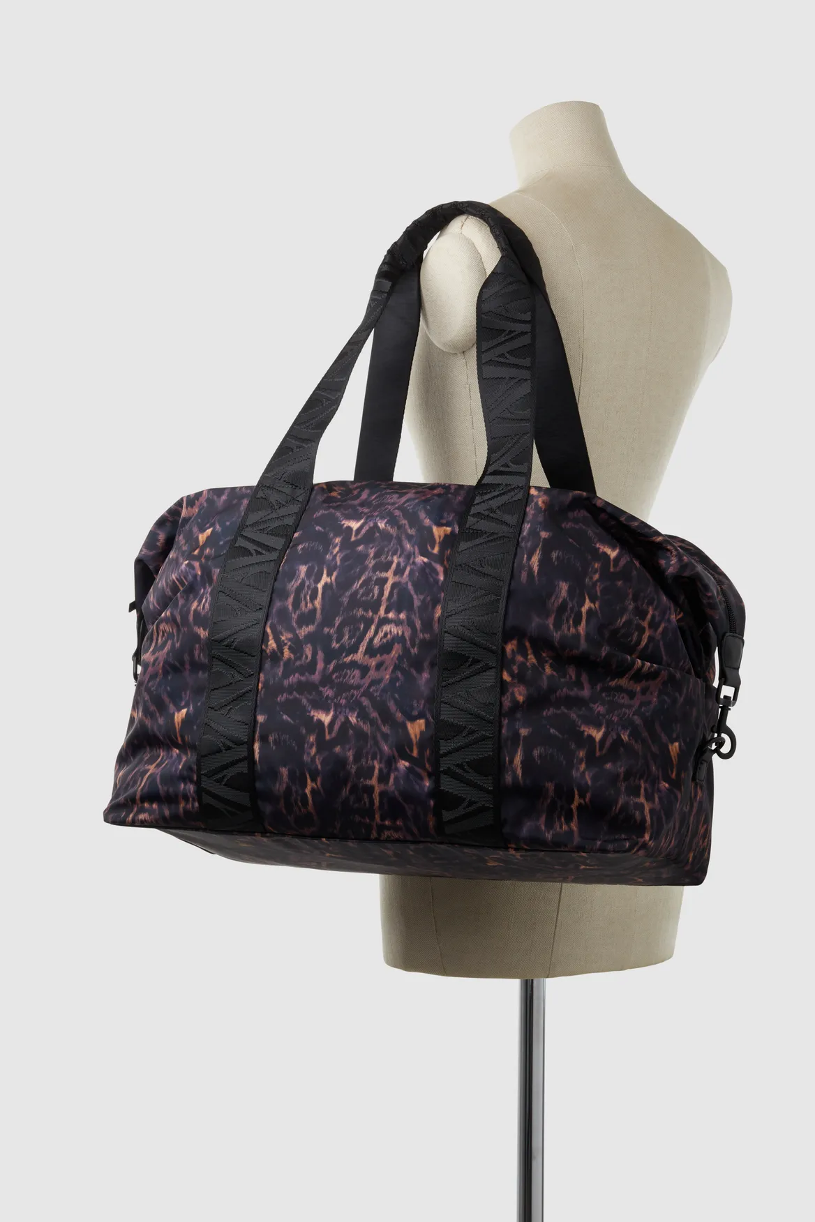 Gia Nylon Leopard Gym Bag Strandbags