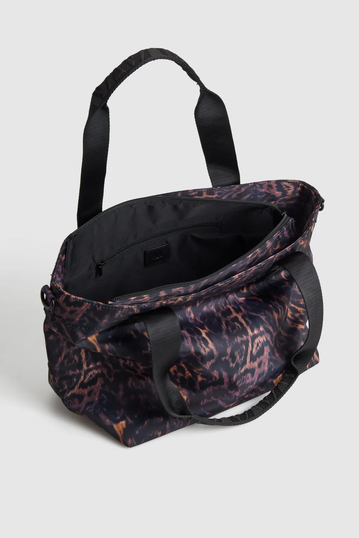 Gia Nylon Leopard Tote Bag Strandbags