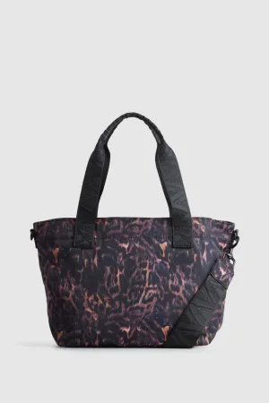 Gia Nylon Leopard Tote Bag Strandbags