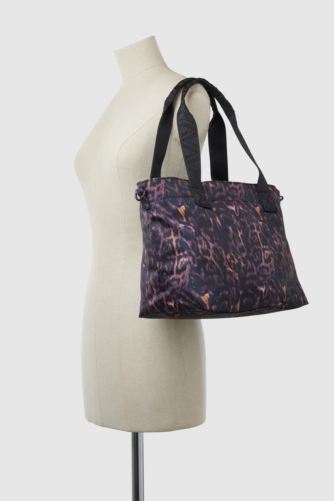 Gia Nylon Leopard Tote Bag Strandbags