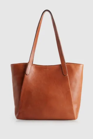 Josie Leather Tote Bag Strandbags