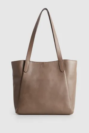 Josie Leather Tote Bag Strandbags