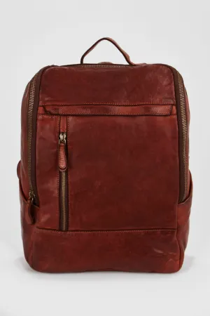 Kingsley Leather Large Backpack Strandbags