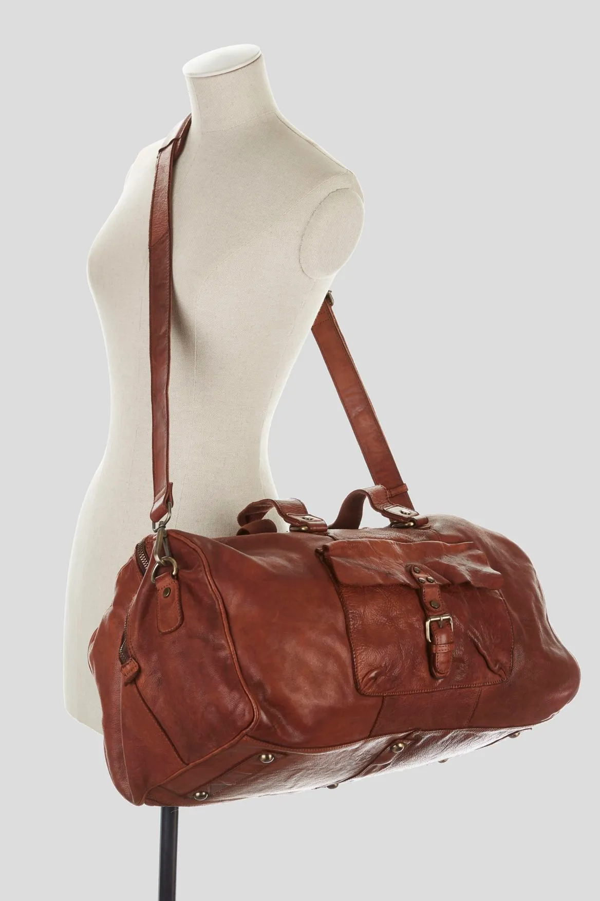 Kingsley Leather Weekender Bag Strandbags
