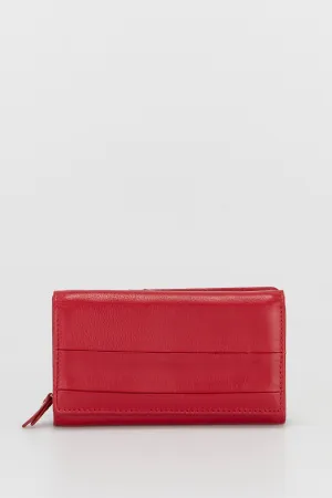Leather Medium Trifold Wallet Strandbags