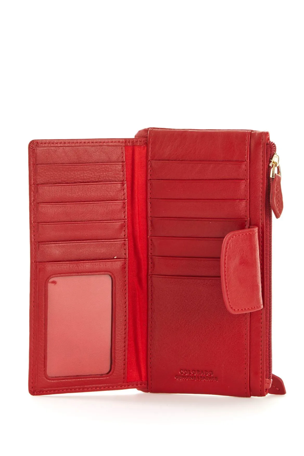 Leather Multi CC Slim Purse Strandbags