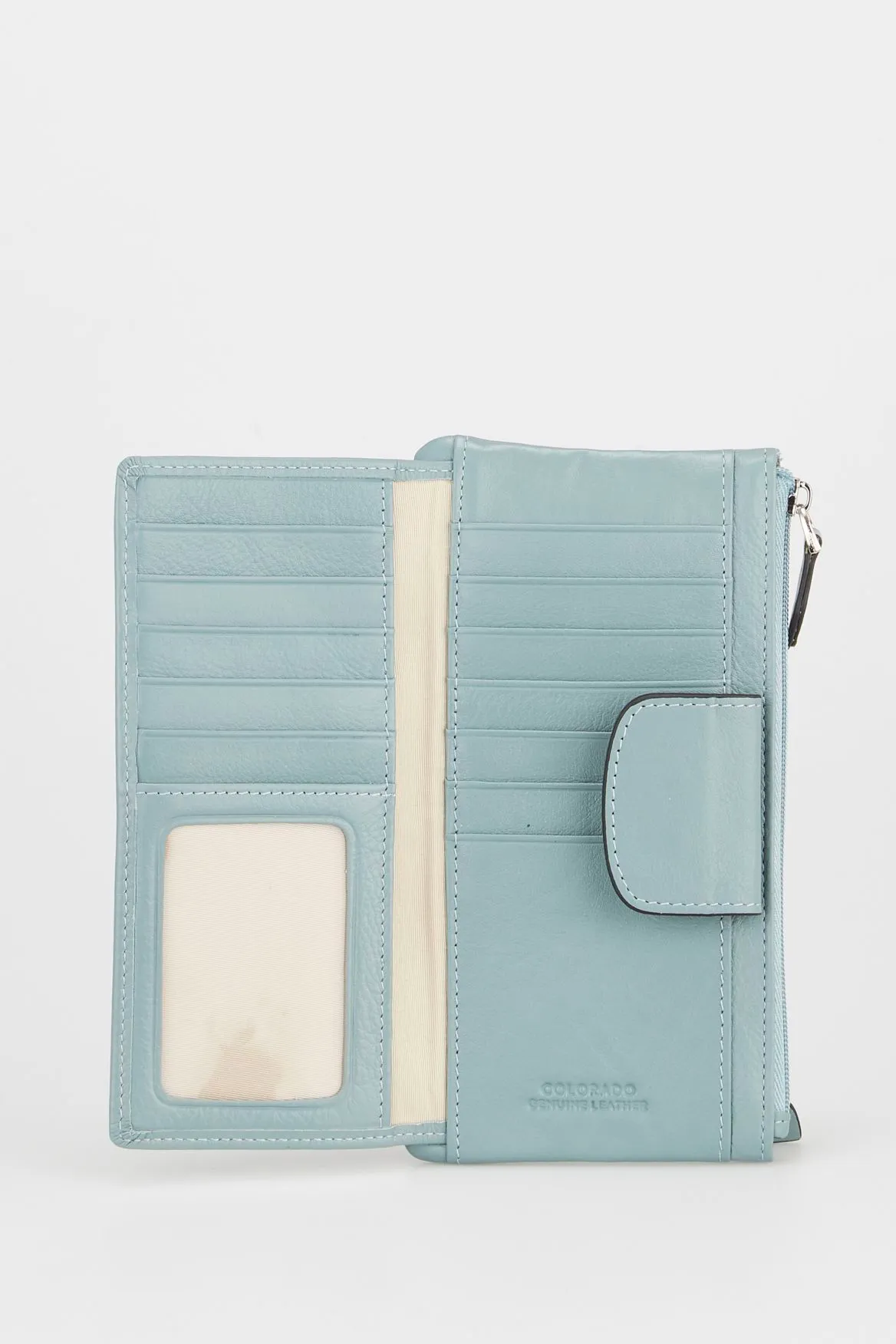 Leather Multi CC Slim Purse Strandbags
