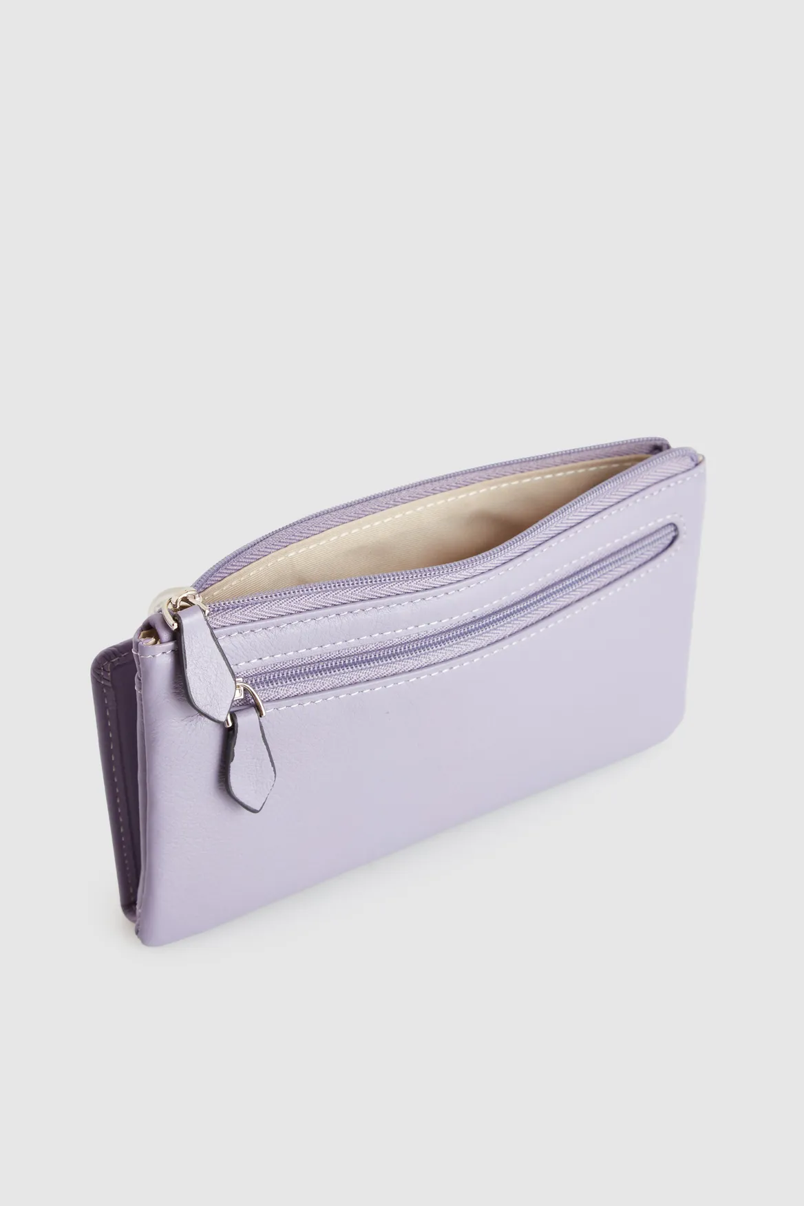 Leather Multi CC Slim Purse Strandbags
