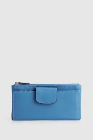Leather Multi CC Slim Purse Strandbags