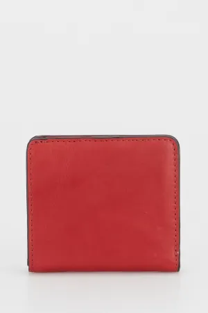 Leather Press Stud Wallet Strandbags