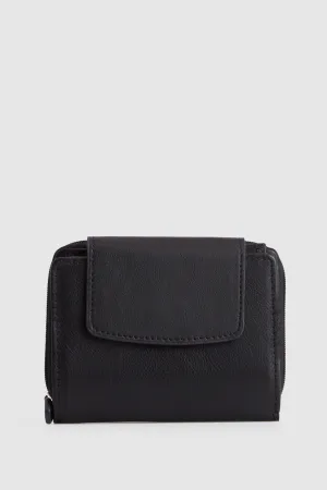 Leather Small Tab Wallet Strandbags