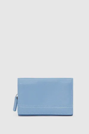 Leather Small Trifold Wallet Strandbags