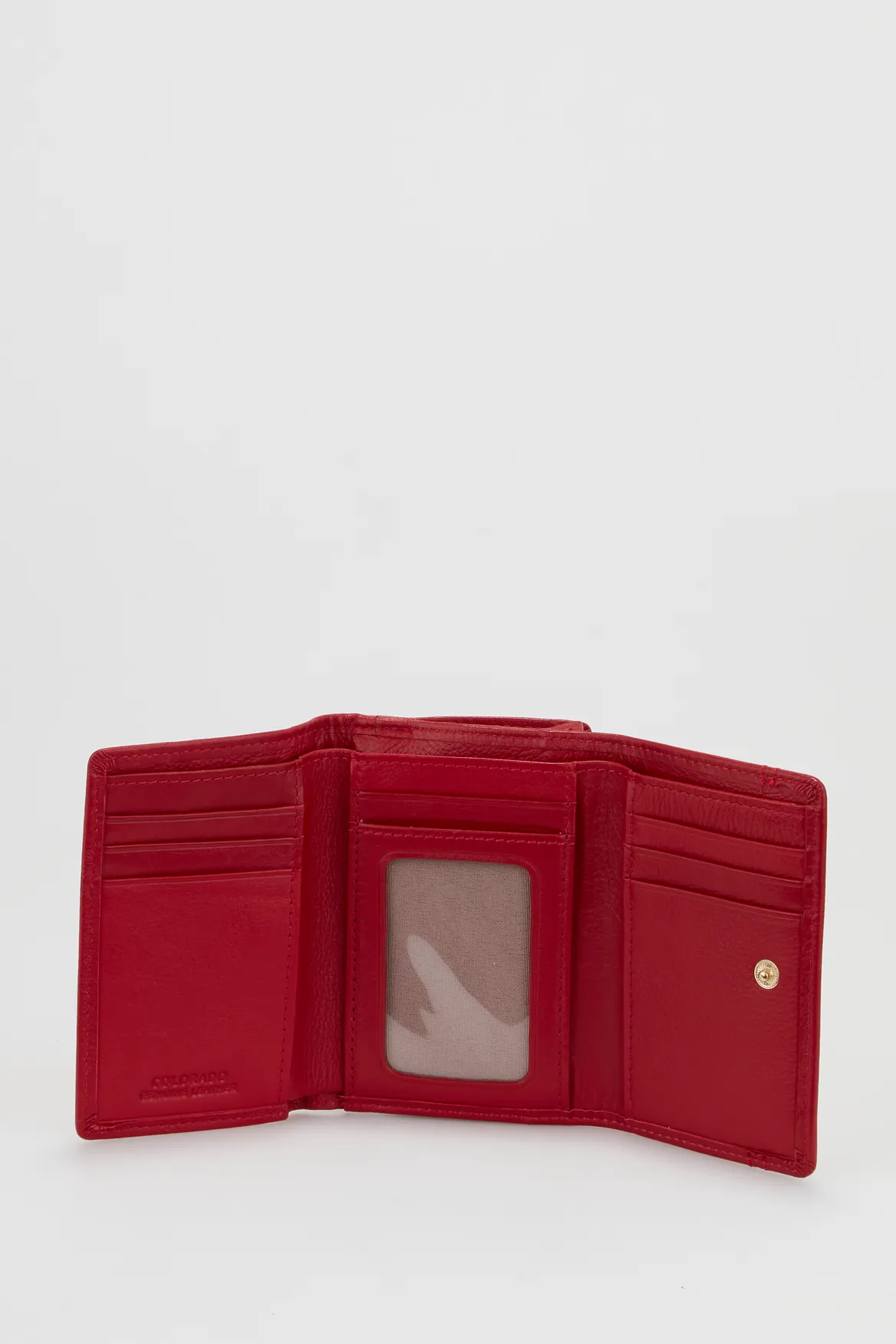 Leather Small Trifold Wallet Strandbags
