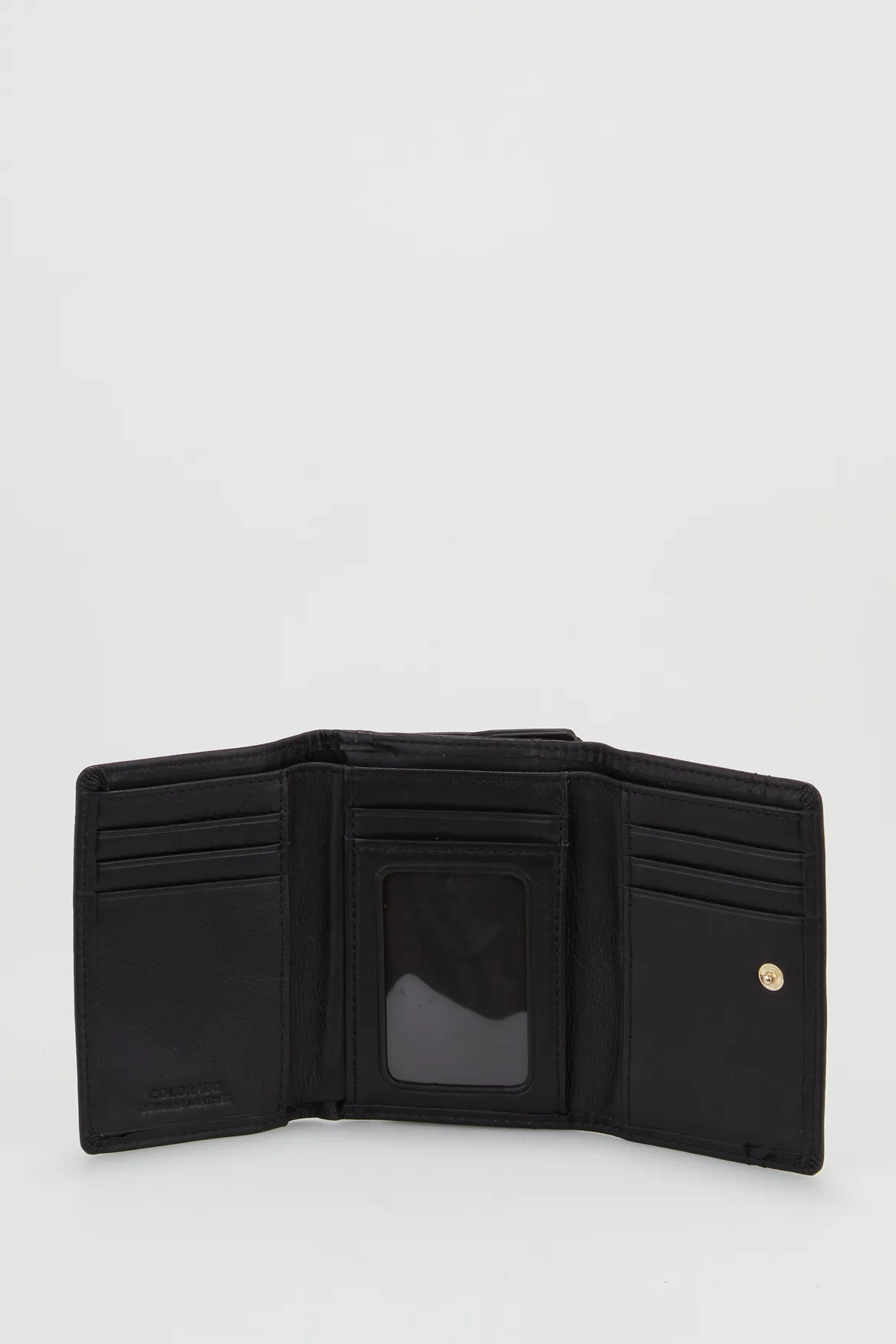 Leather Small Trifold Wallet Strandbags