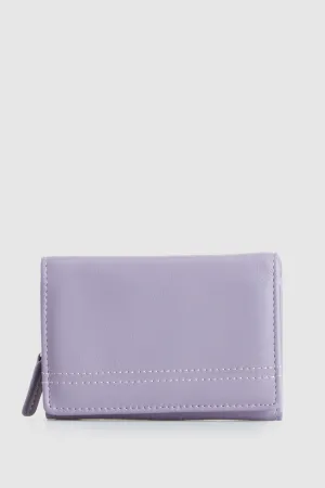 Leather Small Trifold Wallet Strandbags