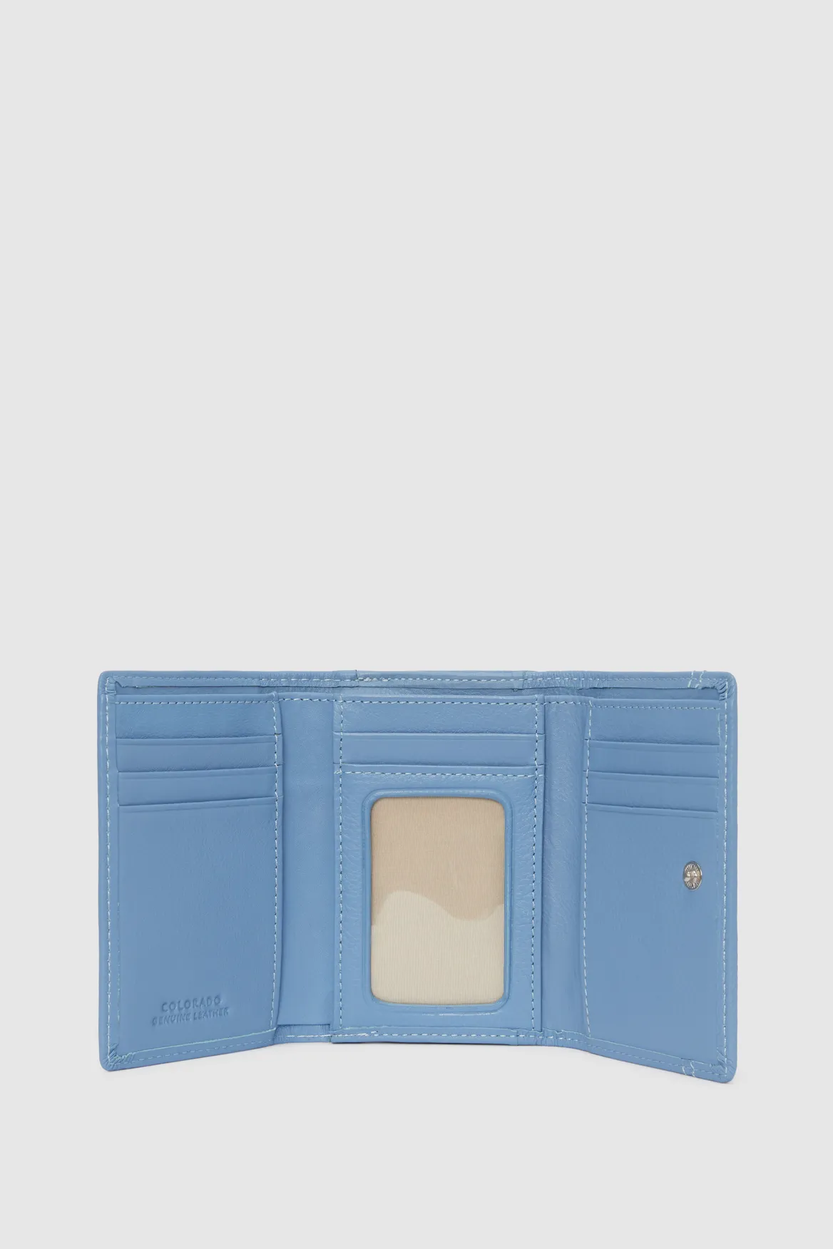 Leather Small Trifold Wallet Strandbags