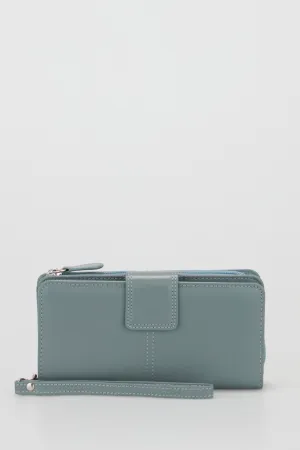 Leather Zip Around Wallet Strandbags