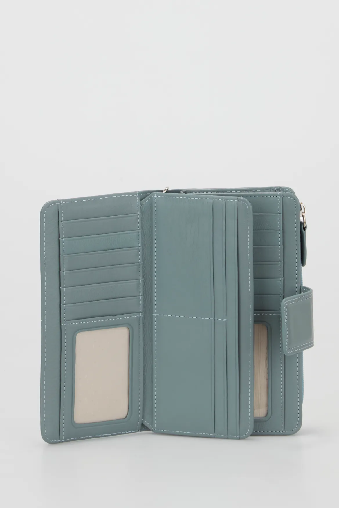 Leather Zip Around Wallet Strandbags
