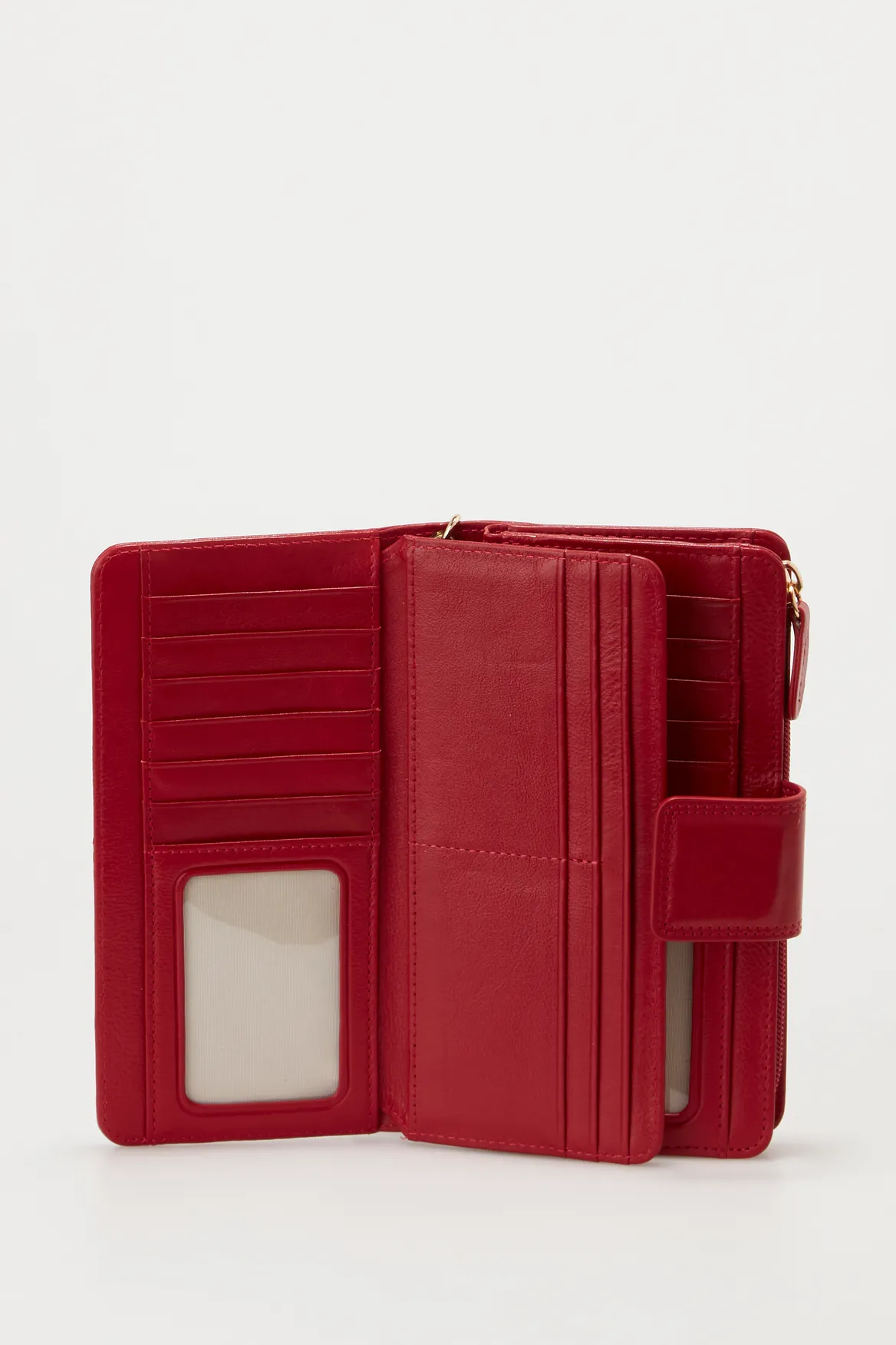 Leather Zip Around Wallet Strandbags