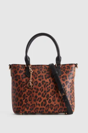 Leopard Charm Tote Bag Strandbags