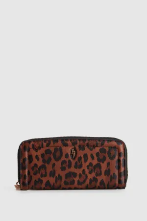 Leopard Large Ziparound Wallet Strandbags