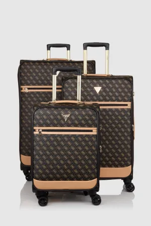 Logo Affair 3pc Suitcase Set Strandbags