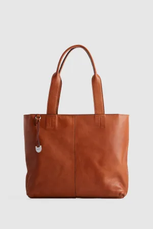 Lyra Leather Tote Bag Strandbags