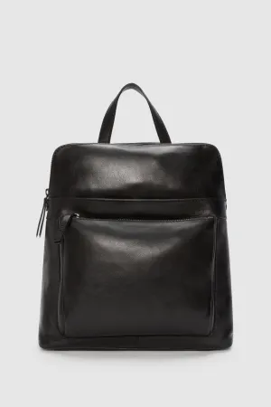 Maya Leather Convertible Backpack Strandbags