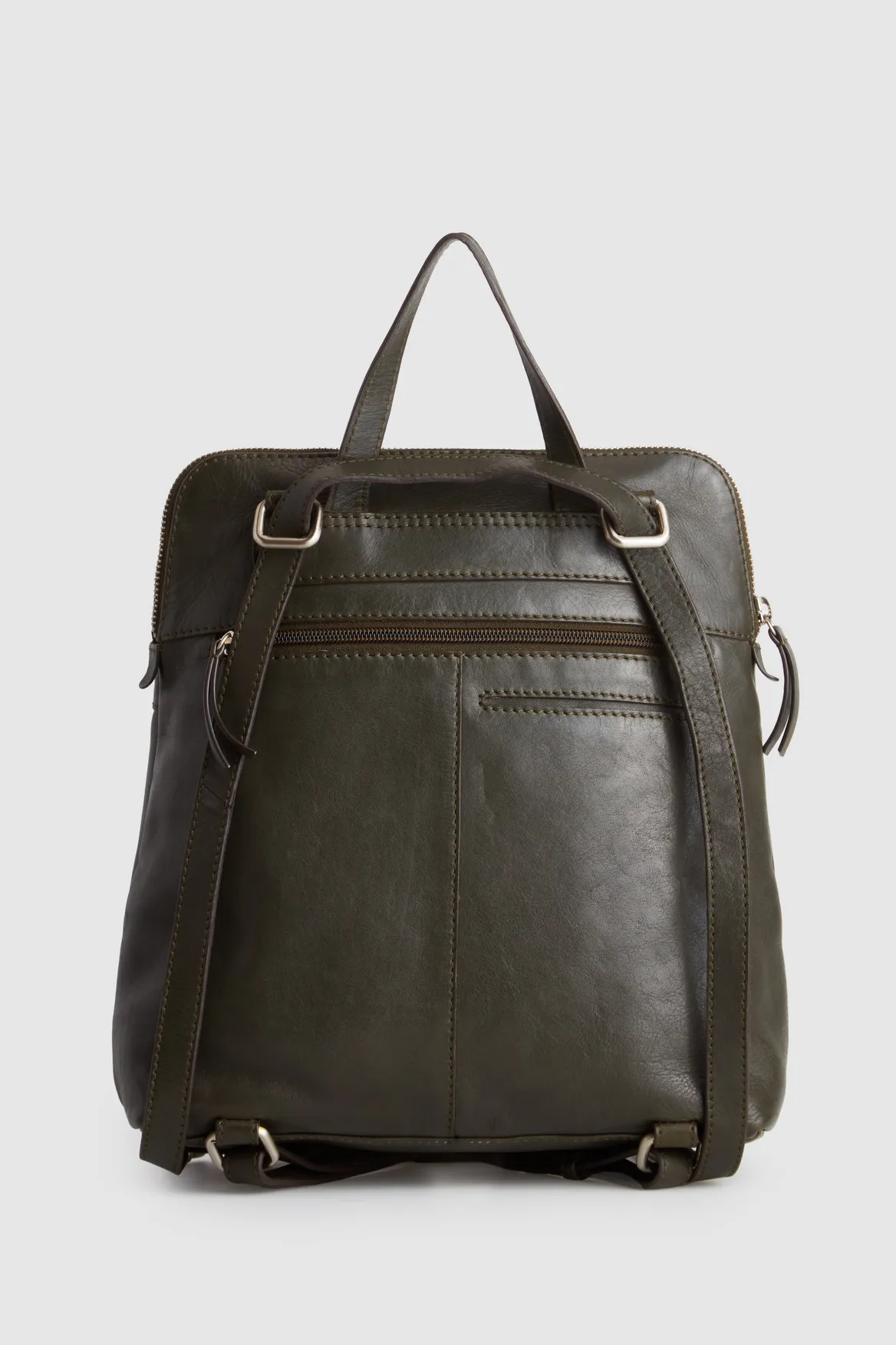 Maya Leather Convertible Backpack Strandbags