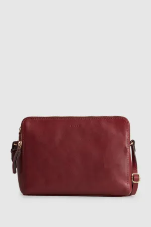 Maya Leather Crossbody Bag Strandbags