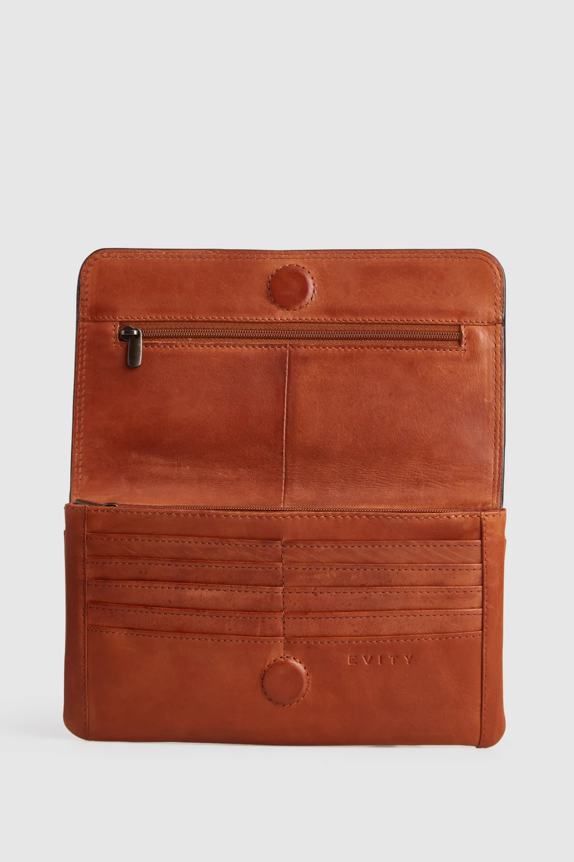 Maya Leather Large Clutch Strandbags
